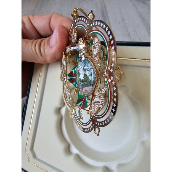 White House James Garfield president gold‎ ornament 2005 Americana new - Picture 5 of 6